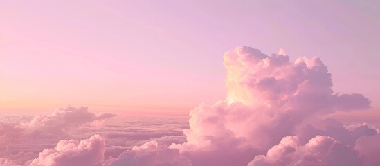 Poster - Pink Sky with Clouds