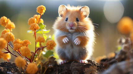 Wall Mural - Beautiful Hamster