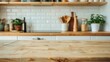 © Intelligent Horizons - Stylish and well organized modern kitchen with a light colored countertop and a blurred background highlighting an assortment of cooking utensils and accessories