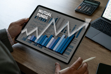 Poster - MUTUAL FUNDS business stock profit growth investment money income mutual banking asset economy interest mutual fund coins money saving