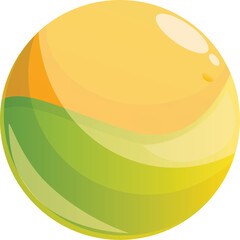 Poster - Swirling green and yellow sphere representing concepts like ecology, sustainability, and environmental awareness