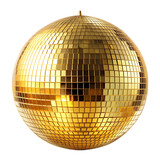 gold disco ball