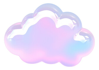 Wall Mural - png cloud shape nature purple.