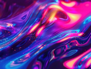 Wall Mural - A colorful, swirling pattern of light and dark blue and purple. The colors are vibrant and the pattern is dynamic