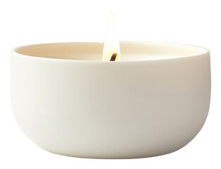 Wall Mural - PNG Candle ceramic white bowl.