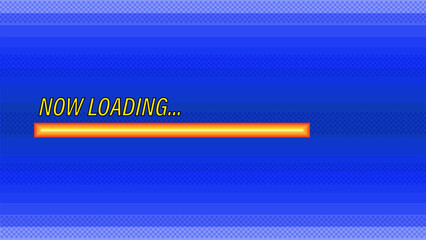 Poster - Loading bar in pixel art style .pixel art .8 bit game.retro game. for game assets in vector illustrations.