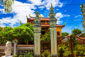 Traditional architecture with ornate details