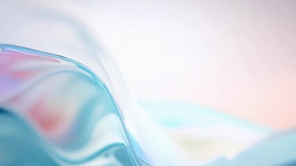 Wall Mural - Soft and dreamlike objects blur and blend together transformed by the gentle ebb and flow of waves.