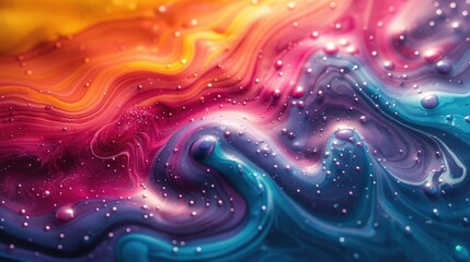 Wall Mural - Hyper-Realistic Fluid Art Background with Swirling Colors for a Dynamic and Artistic Visual