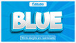 © Sajid's Design - Blue editable 3d text effect illustrator effect text effect