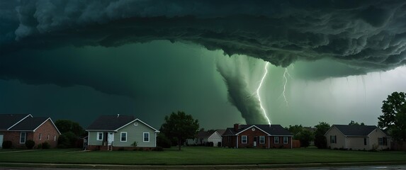 Wall Mural - A large swirling tornado