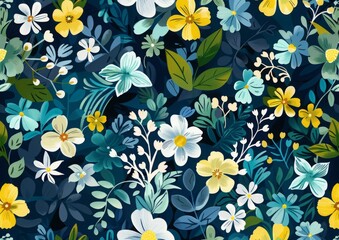 Wall Mural - floral pattern.
