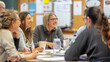 © Swaroop - of teachers collaborating in a faculty meeting