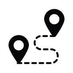 Wall Mural - Check out this icon of location pins, represents the directional sign