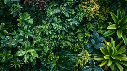 Green Beauty in Nature s Colorful Flora