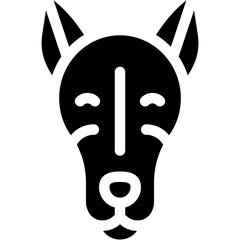 vector icon greyhound, mammal, animal, pet, puppy, pet