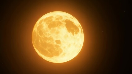 Wall Mural - Full moon glowing in the night sky