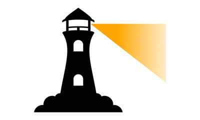 Sticker - lighthouse logo vector