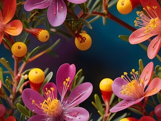 Wall Mural - Australian Flora Seamless Pattern