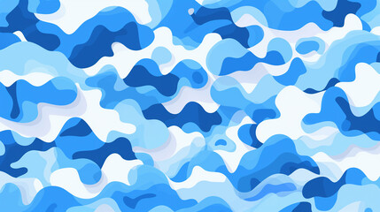 Wall Mural - a close up of a blue and white camouflage pattern