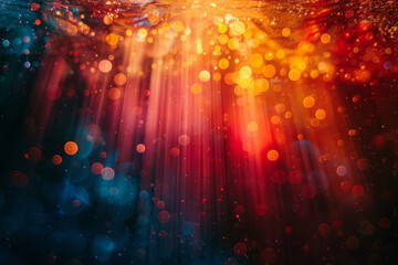 Poster - Abstract capture of a supernova remnant, with colorful chromatic aberrations and dreamy light leaks,