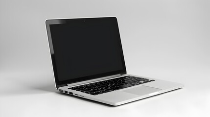 Poster - Sleek and Modern Laptop on Isolated White Background for Tech Product Showcase