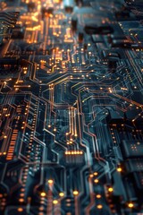 Poster - A detailed view of a computer's internal components, suitable for tech-related articles or presentations