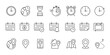 © Cezar_911 - Set of time, location and date icons set. Address icon. Vector