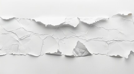 Sticker - Paper tearing on white background with space for text