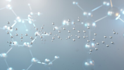 Sticker - ceftobiprole medocaril molecular structure, 3d model molecule, cephalosporin, structural chemical formula view from a microscope