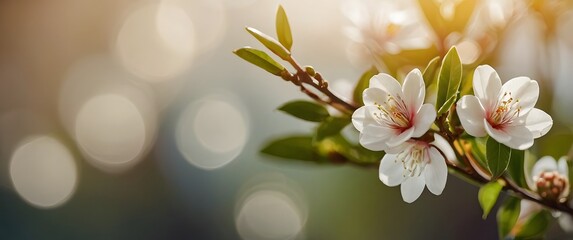 artistic photo of beautiful flowers with the effect of bokeh lights and the play of light and shadow