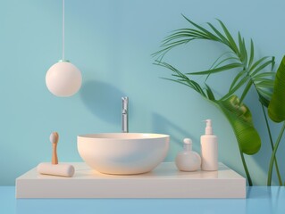 Leinwandbilder - mockup product random geometric