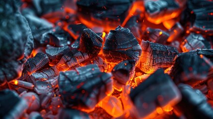 Wall Mural - Hot Coals Burning