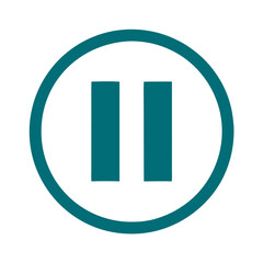 pause icon, social media concept