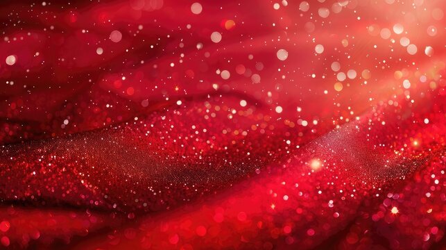A red background adorned with shimmering, metallic accents, perfect for a glamorous and elegant scene.