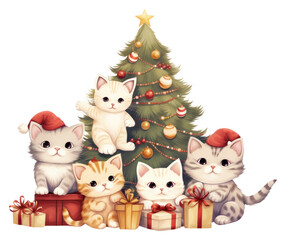 Sticker - PNG Christmas mammal animal gift.