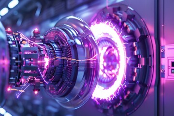 Endless Energy Revolution, a dynamic representation of nuclear fusion, showcasing its potential to transform energy production and future electricity innovations.