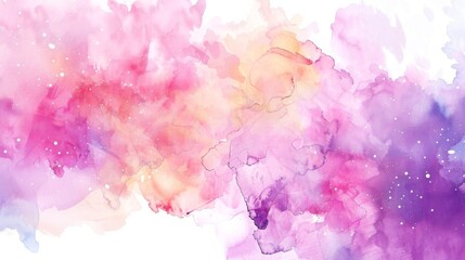 Wall Mural - watercolor gradient paint grunge texture on white background. the color splashing in the paper