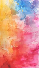 Wall Mural - watercolor gradient paint grunge texture on white background. the color splashing in the paper