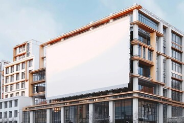Wall Mural - Building Billboard Mockup for showcasing your design to clients