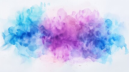 Wall Mural - watercolor gradient paint grunge texture on white background. the color splashing in the paper
