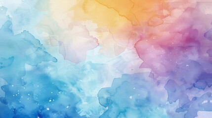 Wall Mural - colorful watercolor gradient paint texture background for, cover design, interior decor and poster