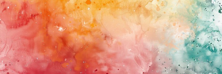 Wall Mural - colorful watercolor gradient paint texture background for, cover design, interior decor and poster