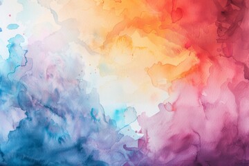 Wall Mural - colorful watercolor gradient paint texture background for, cover design, interior decor and poster