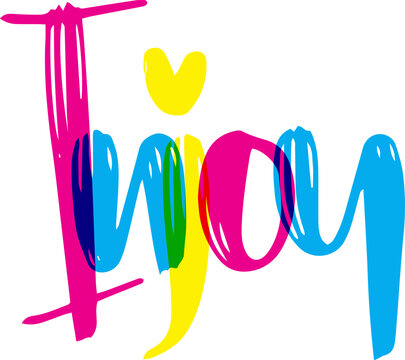 Injoy text, Injoy,  injoy our life,text injoy our life quality full t shirt design.