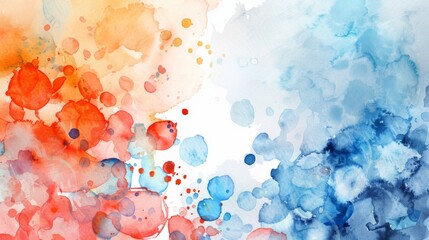 Wall Mural - colorful watercolor gradient paint texture background for, cover design, interior decor and poster
