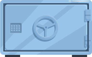 Poster - Strongbox with a combination lock providing high level of security