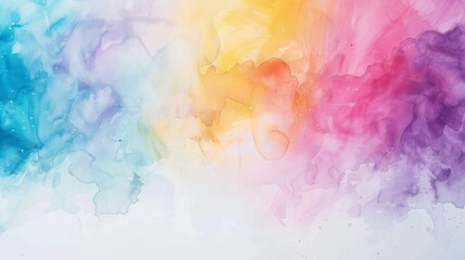 Wall Mural - colorful watercolor gradient paint texture background for, cover design, interior decor and poster