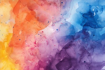 Wall Mural - colorful watercolor gradient paint texture background for, cover design, interior decor and poster