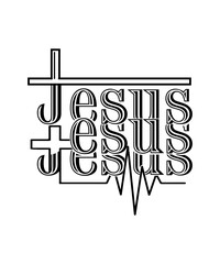 Wall Mural - jesus svg